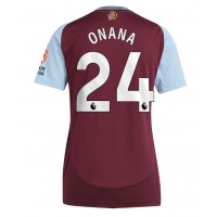 Aston Villa Amadou Onana #24 Heimtrikot Frauen 2024-25 Kurzarm